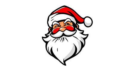 Cartoon Santa Claus Character Icon Collection – Christmas Vector