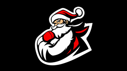 Cartoon Santa Claus Character Icon Collection – Christmas Vector