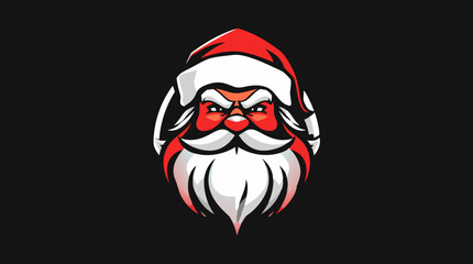 Cartoon Santa Claus Character Icon Collection – Christmas Vector