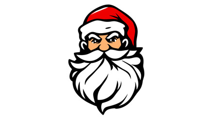 Cartoon Santa Claus Character Icon Collection – Christmas Vector
