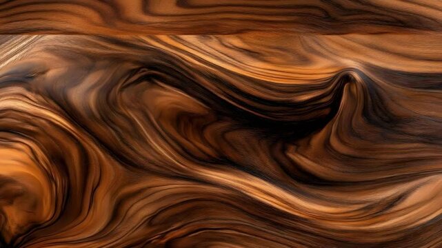 A smooth, swirling pattern of rich brown and orange tones resembling polished wood or abstract art.