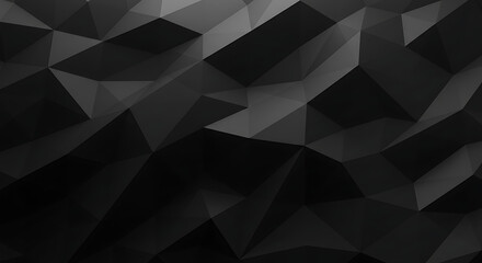 Obraz premium Abstract Dark Gray Polygonal Background Texture