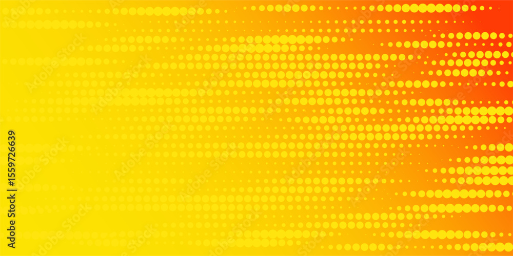 Poster dot yellow orange color wave line light gradient background. abstract technology big data digital ba