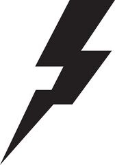 flash thunder power icon in flat. isolated on transparent background use Electric power symbol