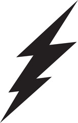 flash thunder power icon in flat. isolated on transparent background use Electric power symbol