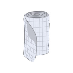 healthcare gauze roll cartoon vector illustration
