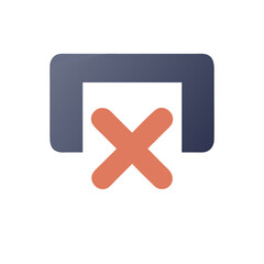 Obraz premium Cross Close Icon