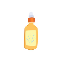 relief nasal spray bottle cartoon vector illustration