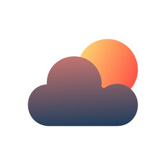Fototapeta premium Weather Cloud Icon