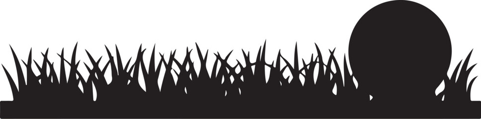 Obraz premium Botanical Grass Vector Art