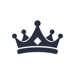 Princess crown icon in flat style. Queen diadem vector illustration