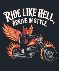 Ride Like Hell Graphic Design