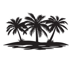 plam tree silhouette