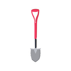 hole tree planting shovel cartoon vector illustration
