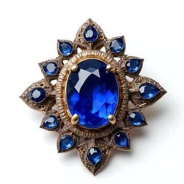 silver earrings with blue topaz