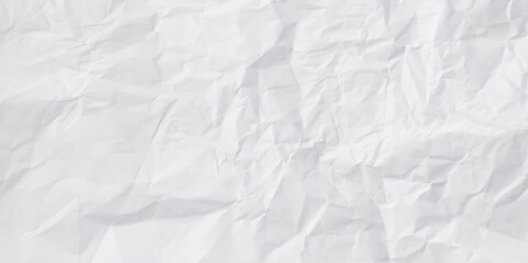 Naklejka premium Closeup of white crumpled paper for texture background. 