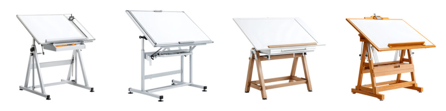 Drafting Tables: Architect's and Designer's Workstations on White