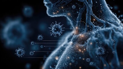 Cold exposure benefits for immune boosting shown through ice immersion visuals, thermogenesis graphics, and biohacking overlays enhancing resilience and vitality