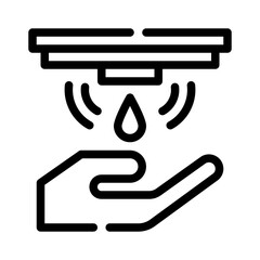 soap dispenser line icon