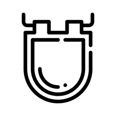 toilet lid line icon