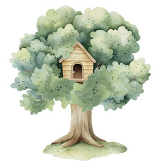 birdhouse on tree