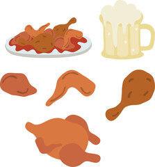 치킨_한접시_통닭_치맥_닭다리_복날