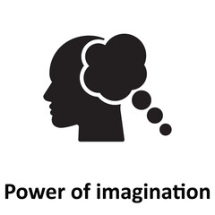 Power of imagination Vector Icon which can easily modify or edit