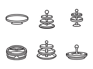 Simple outline of lazy susan kitchen turntable