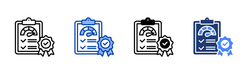 Performance Report icon sheet multiple style collection