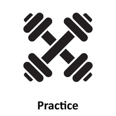 Practice Vector Icon which can easily modify or edit