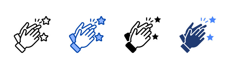 Praise icon sheet multiple style collection