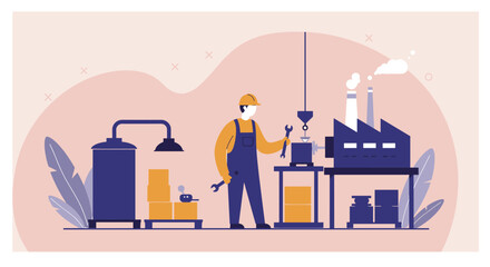 A compassionate female nurse stands confidently in her uniform, holding essential medical tools against a serene urban landscape, symbolizing dedicated healthcare.