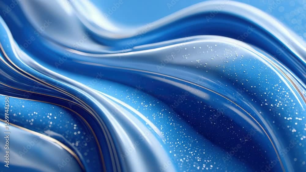 Poster abstract blue waves with shiny texture create a soothing visual effect, perfect for backgrounds and 