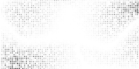 Simple grunge halftone gradient background. Faded grit noise texture. White and black sand wallpaper vector abstract simple
