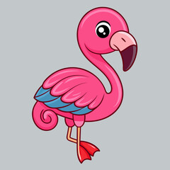 pink flamingo vector illustration