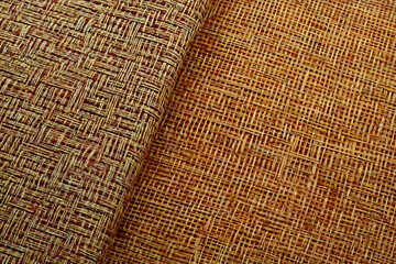 Fototapeta premium Textured Fabric Swatches Golden Hues and Reddish Brown Shades