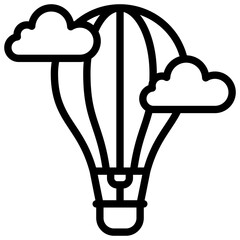 Hot Air Balloon Icon