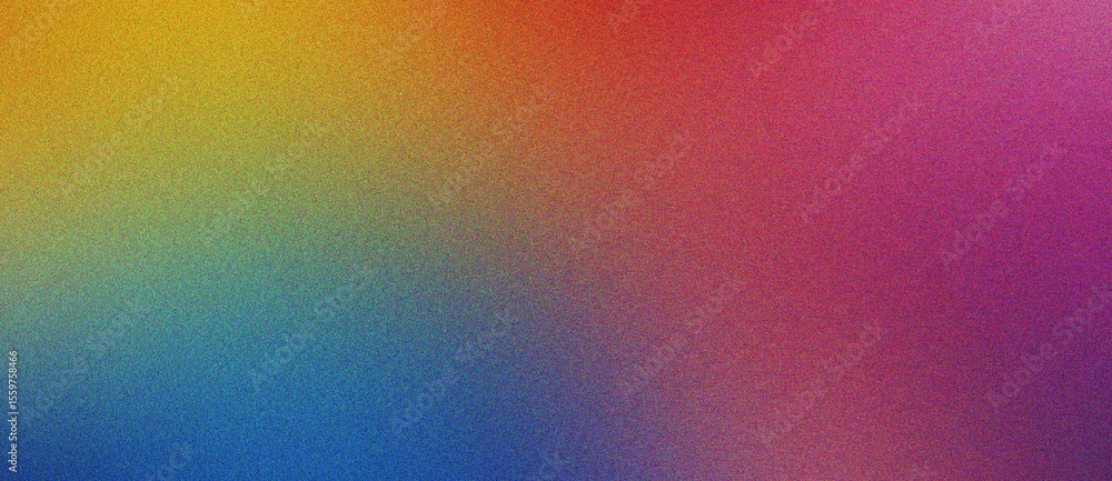 Poster blue, orange and coral soft gradient noise texture layout