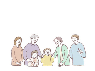 笑う家族(二世帯)