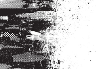Grunge urban background. Vector. Textured banner . Futuristic digital background. Grungy effect . Abstract,splattered , dirty,cyber punk poster for your design.
