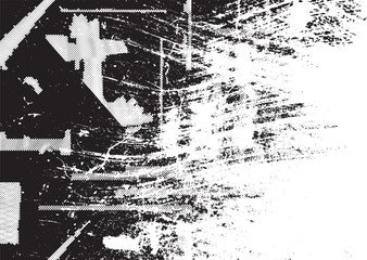 Grunge urban background. Vector. Textured banner . Futuristic digital background. Grungy effect . Abstract,splattered , dirty,cyber punk poster for your design.
