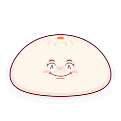 steamed buns smile face cartoon cute