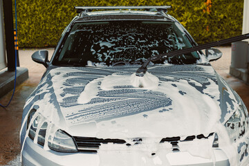 Experience the Dynamic Car Wash like never before with our innovative foam application at a...
