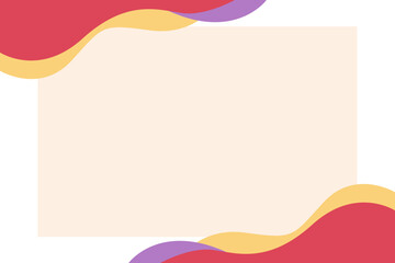 Colorful abstract background design concept of waves isolated on white background - vector illustration