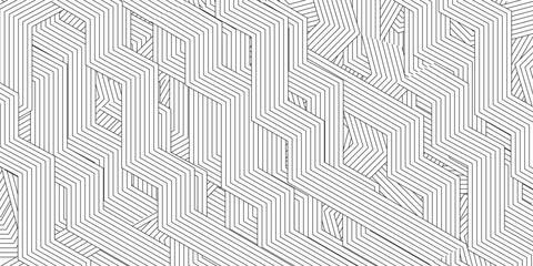 Abstract geometric pattern with black and white lines