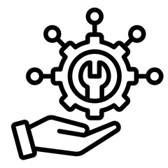 Service Provider  Icon Element For Design
