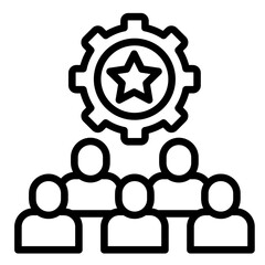 Dedicated Resources  Icon Element For Design
