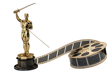  oscar award statue isolated oscar award statue isolated on AI Generated by PNG