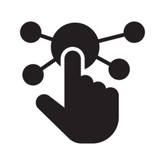 Interaction Vector Icon which can easily modify or edit