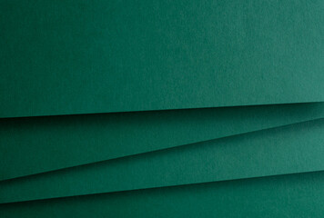 Obraz premium 重なる緑色の画用紙 